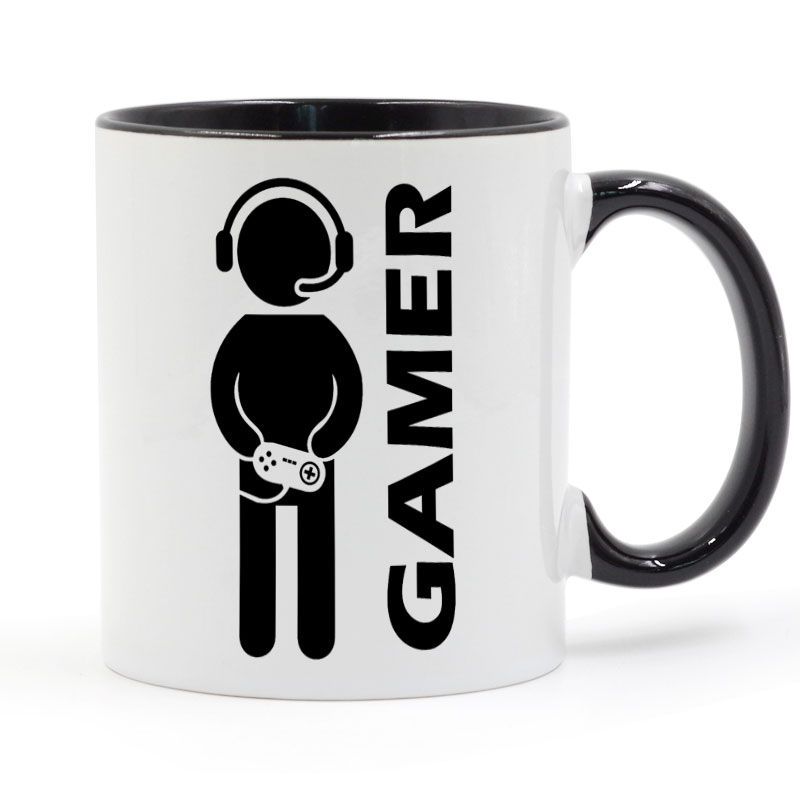 Video Game Gaming Gamer Mug Coffee Milk Ceramic Cup Creative DIY Gifts Home Decor Mugs 11oz GA047