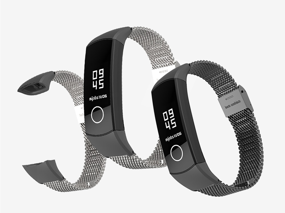LEMFO Smart Accessories For Huawei Honor Band 4 Strap Anti-Lost Replacement Milanese Steel Bracelet Precision Mesh Band 5 Strap