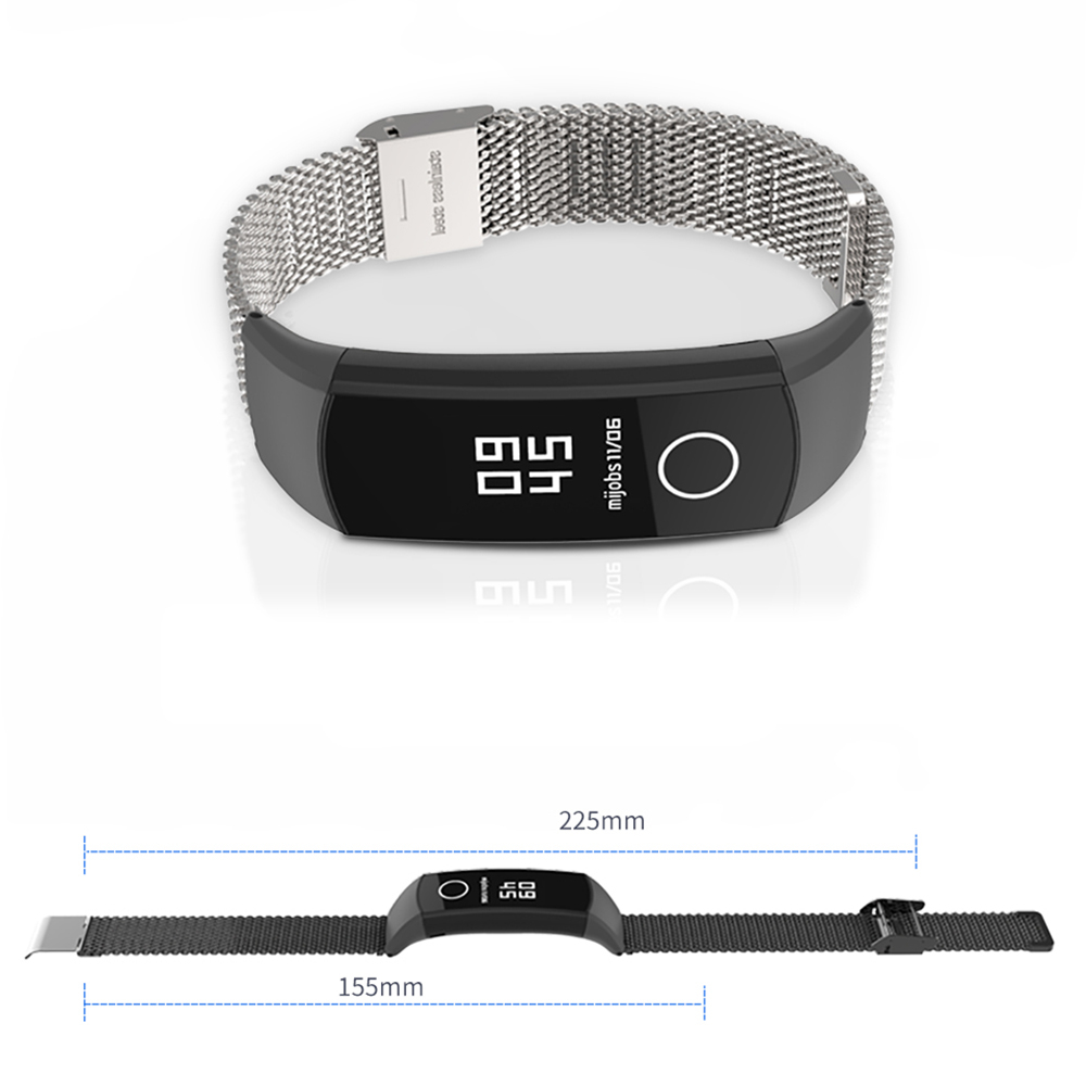 LEMFO Smart Accessories For Huawei Honor Band 4 Strap Anti-Lost Replacement Milanese Steel Bracelet Precision Mesh Band 5 Strap
